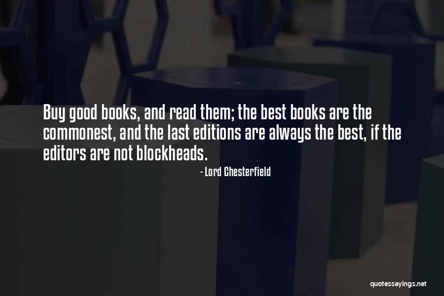 Best Books Quotes By Lord Chesterfield