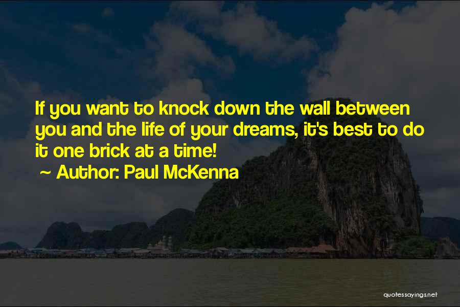 Best Brick Quotes By Paul McKenna