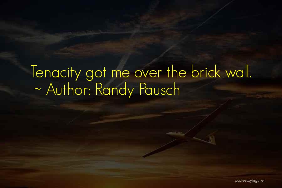 Best Brick Quotes By Randy Pausch