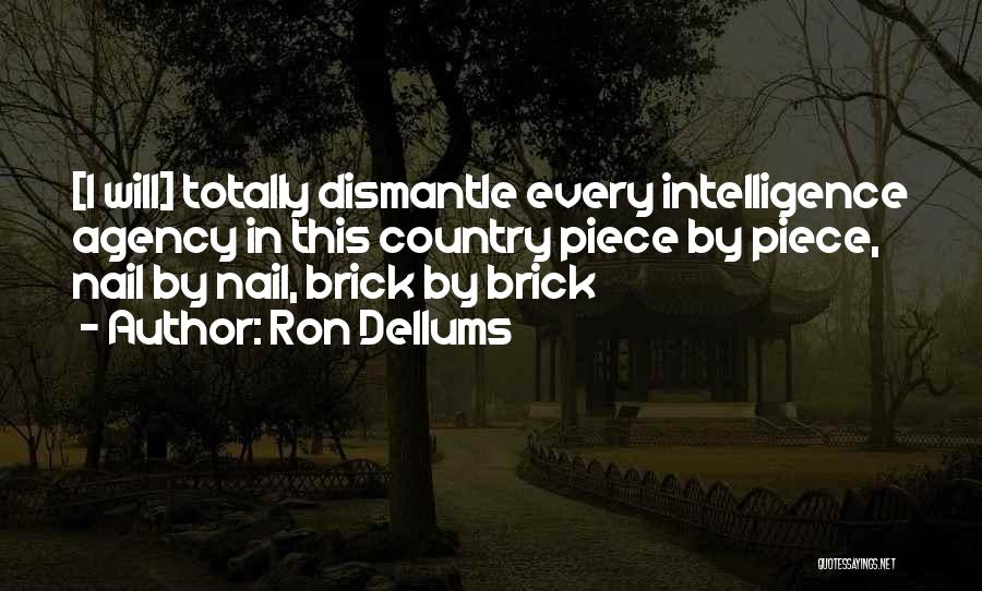 Best Brick Quotes By Ron Dellums