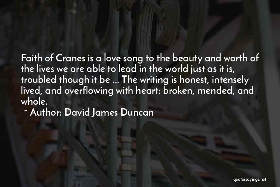 Best Broken Love Song Quotes By David James Duncan