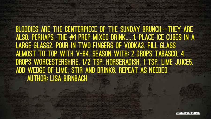 Best Brunch Quotes By Lisa Birnbach