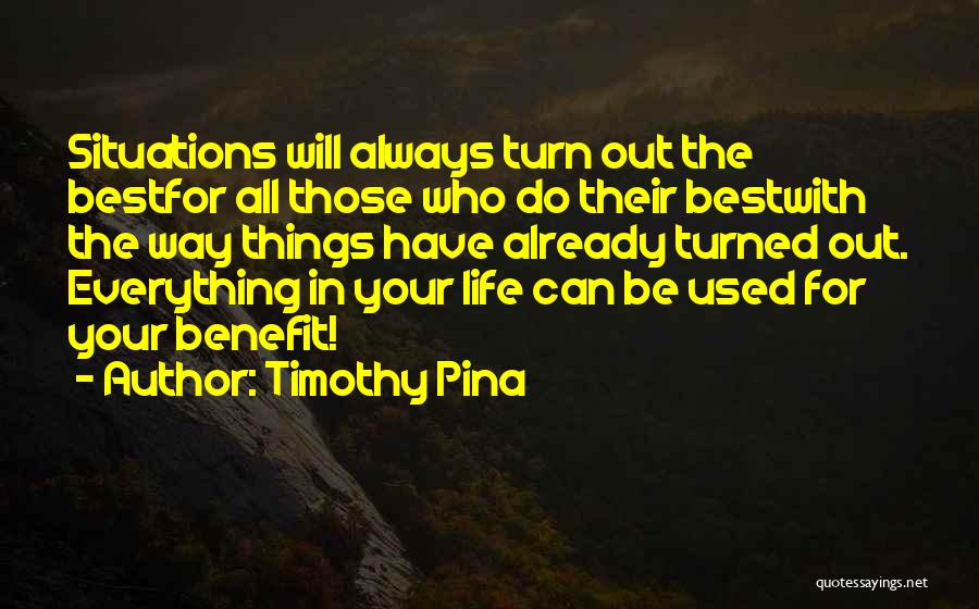 Best Bullying Quotes By Timothy Pina