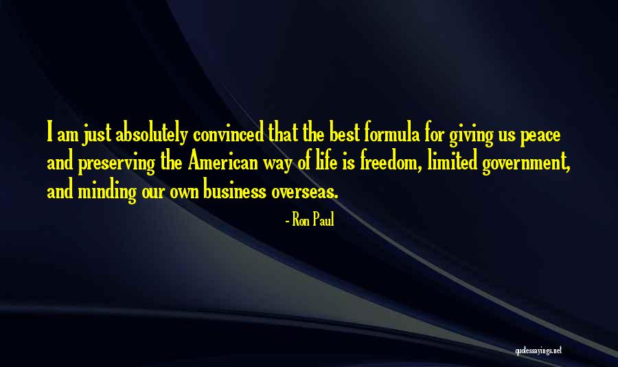 Best Business Life Quotes By Ron Paul Best Business Life Quotes By Ron Paul