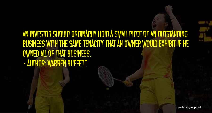 Best Business Owner Quotes By Warren Buffett