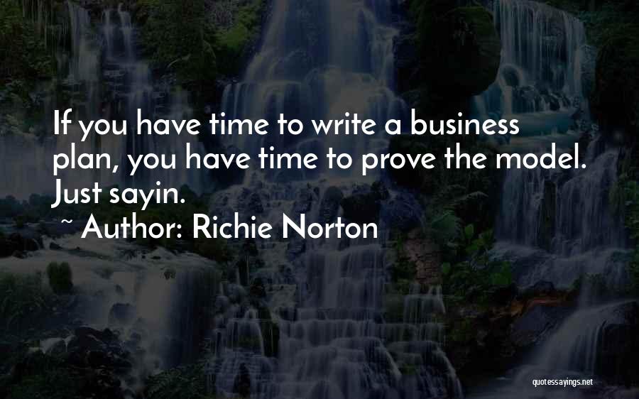 Best Business Plan Quotes By Richie Norton