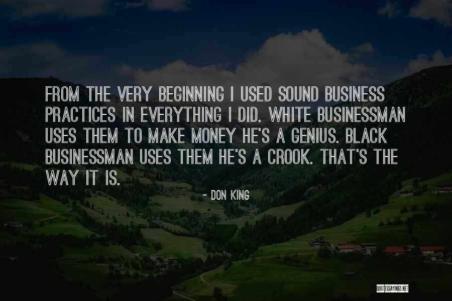 Best Business Practices Quotes By Don King