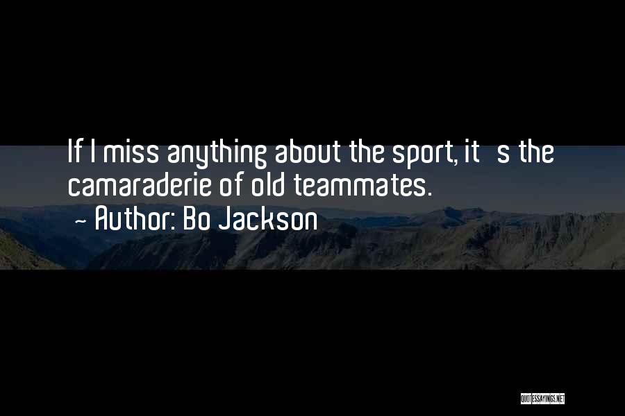 Best Camaraderie Quotes By Bo Jackson