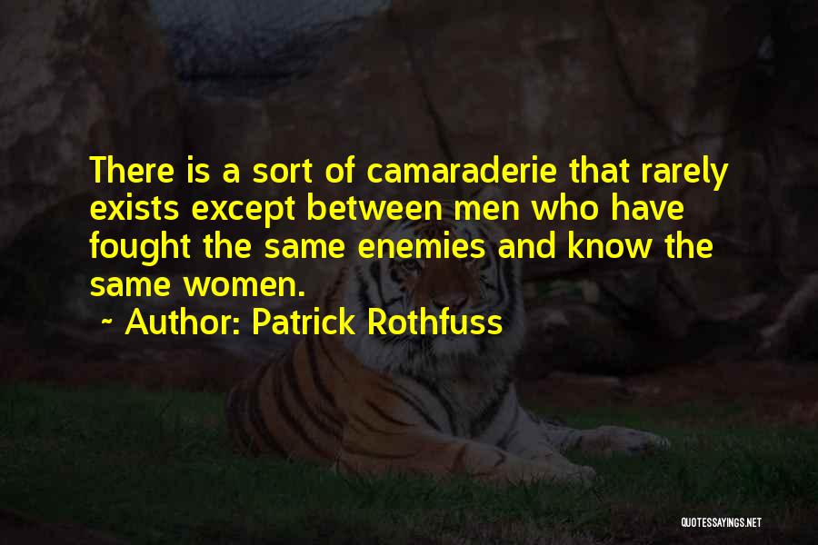 Best Camaraderie Quotes By Patrick Rothfuss