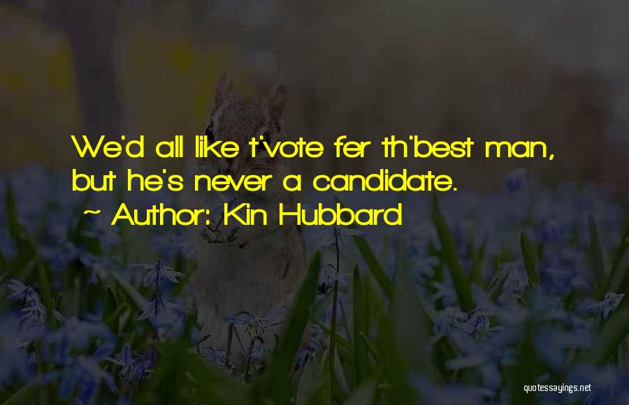 Best Candidate Quotes By Kin Hubbard
