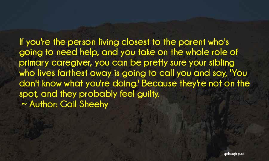 Best Caregiver Quotes By Gail Sheehy