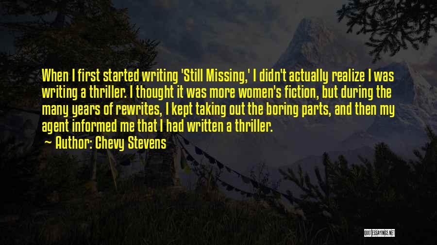 Best Chevy Quotes By Chevy Stevens