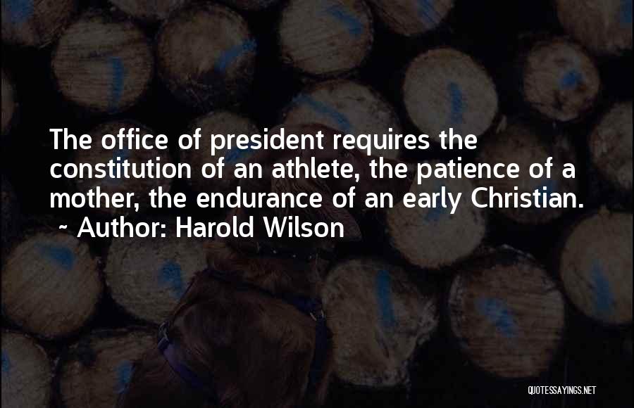 Best Christian Athlete Quotes By Harold Wilson