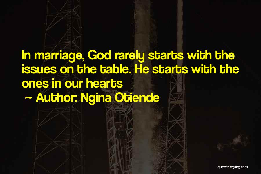 Best Christian Marriage Quotes By Ngina Otiende