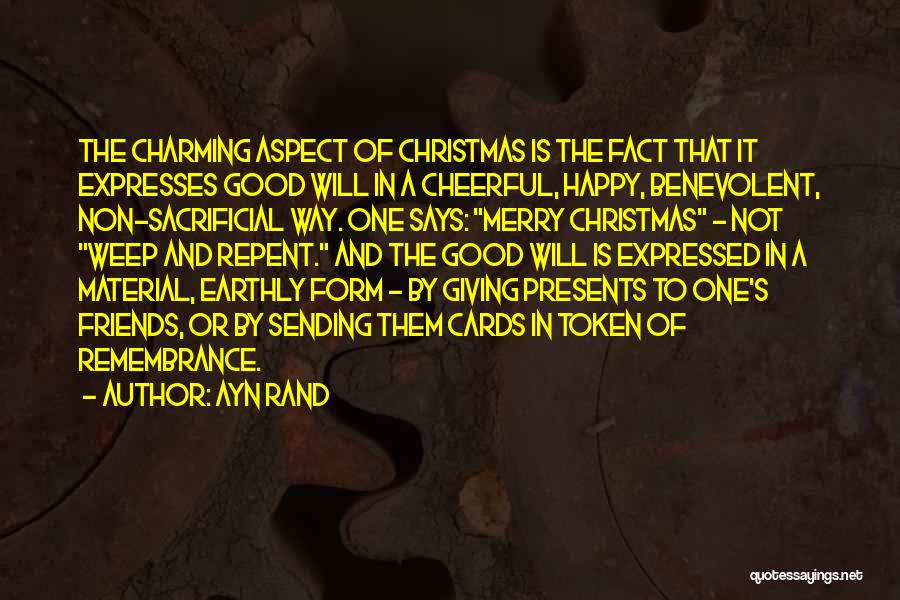 Best Christmas Cards Quotes By Ayn Rand