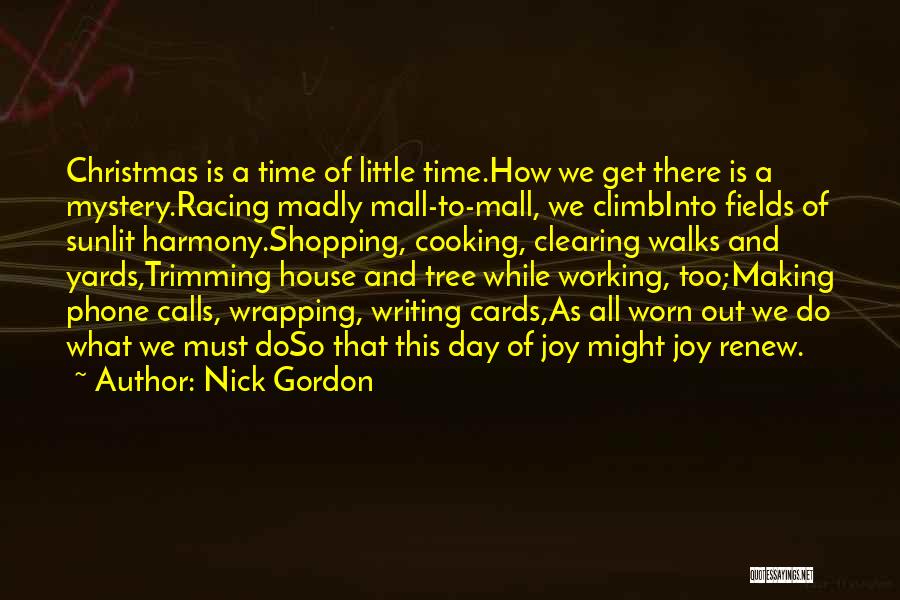 Best Christmas Cards Quotes By Nick Gordon