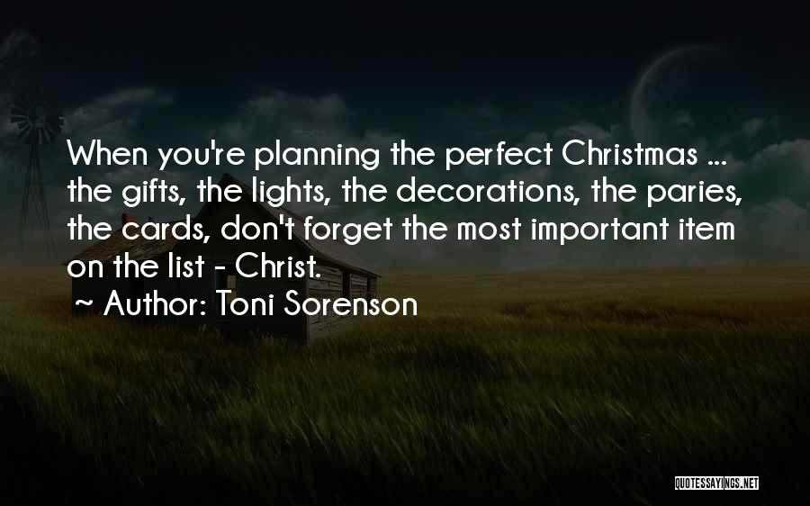 Best Christmas Cards Quotes By Toni Sorenson