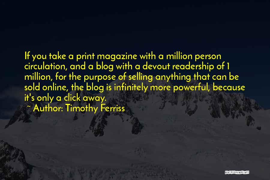 Best Click Quotes By Timothy Ferriss