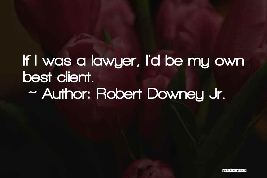 Best Client Quotes By Robert Downey Jr.