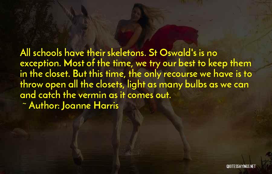 Best Closet Quotes By Joanne Harris