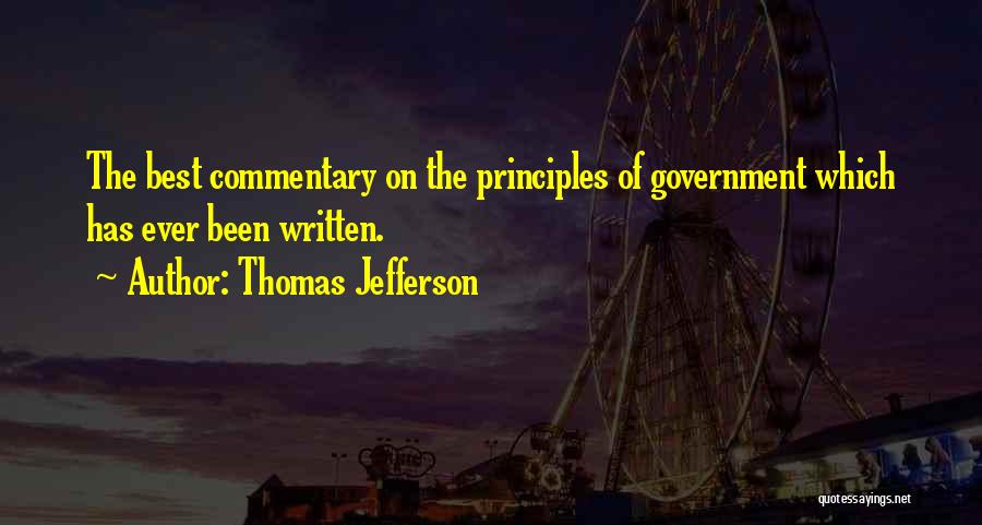 Best Commentary Quotes By Thomas Jefferson