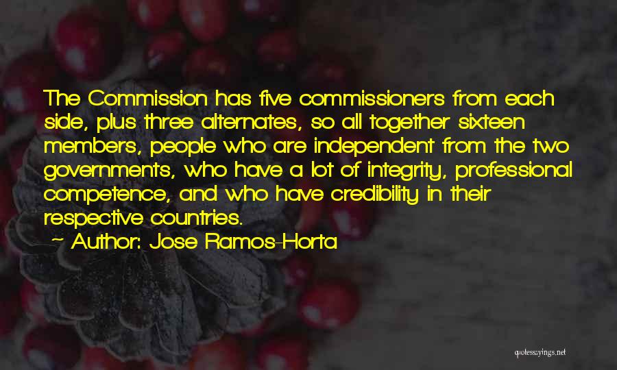 Best Competence Quotes By Jose Ramos-Horta