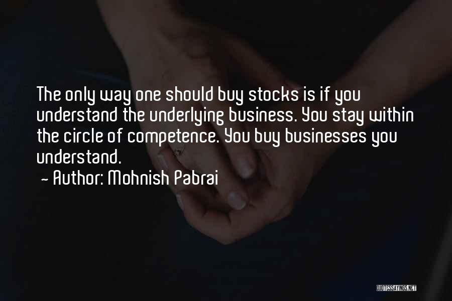 Best Competence Quotes By Mohnish Pabrai