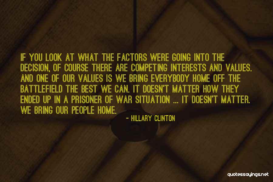 Best Competing Quotes By Hillary Clinton