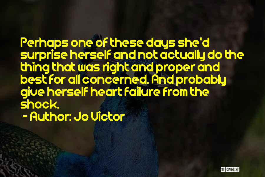 Best Concern Quotes By Jo Victor