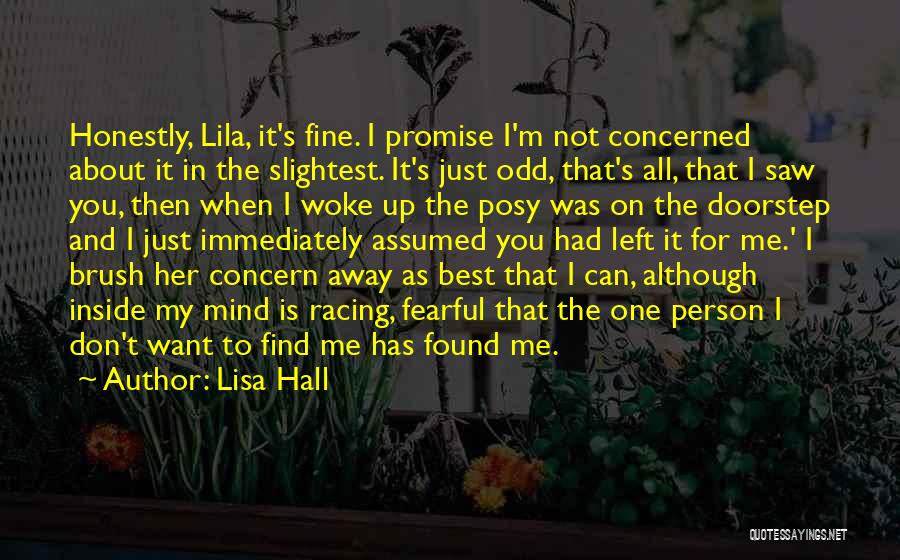 Best Concern Quotes By Lisa Hall