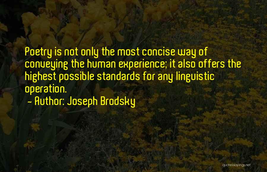 Best Concise Quotes By Joseph Brodsky