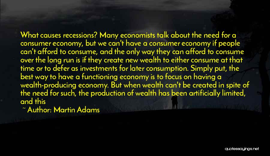 Best Consumer Quotes By Martin Adams