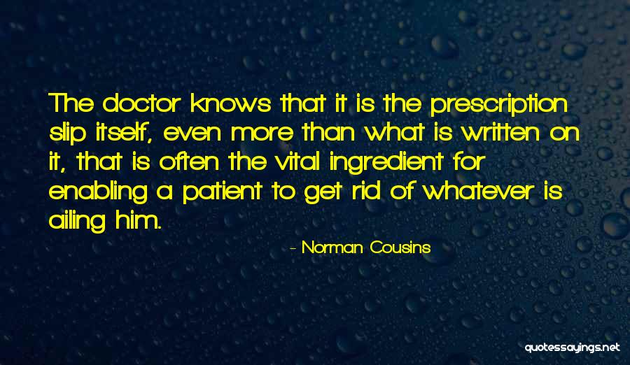 Best Cousins Quotes By Norman Cousins