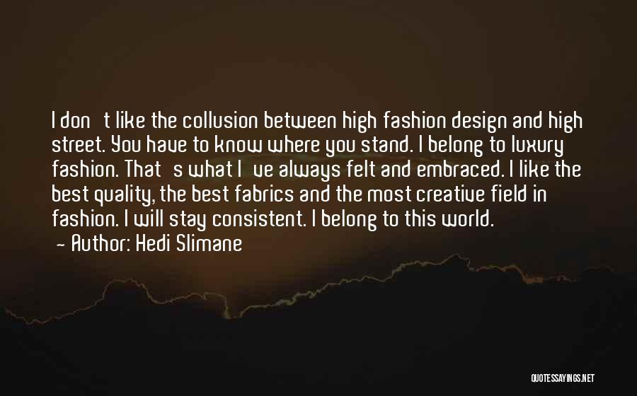 Best Creative Design Quotes By Hedi Slimane