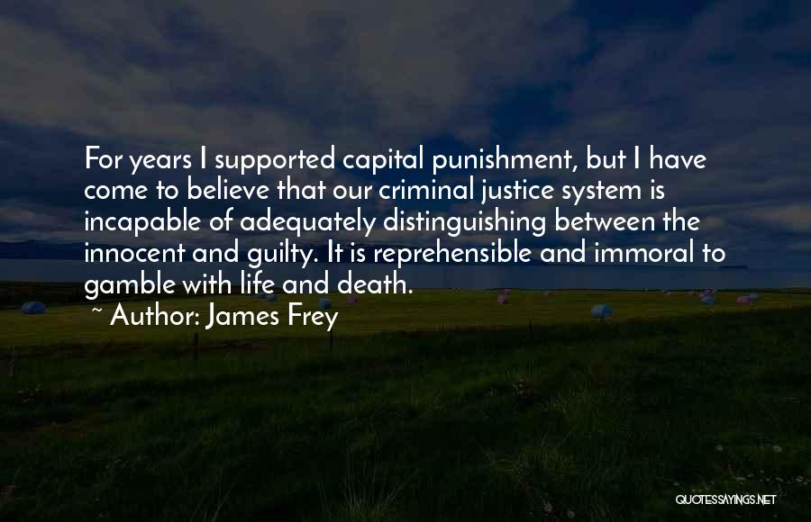 Best Criminal Justice Quotes By James Frey