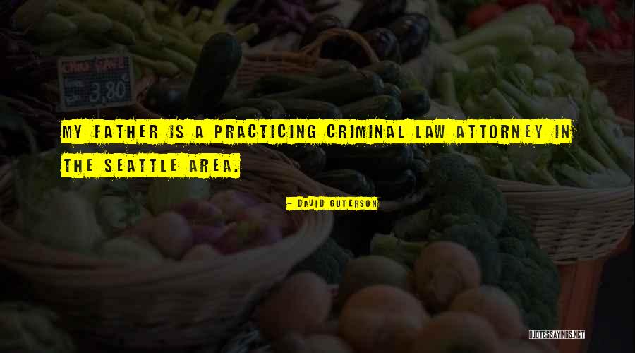 Best Criminal Law Quotes By David Guterson