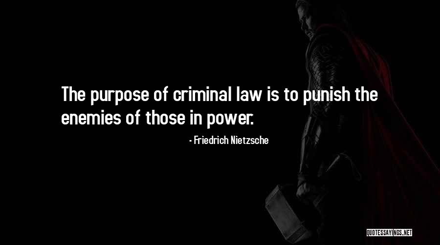 Best Criminal Law Quotes By Friedrich Nietzsche