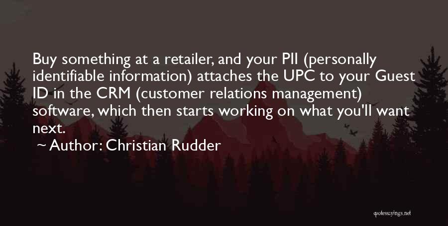 Best Crm Quotes By Christian Rudder