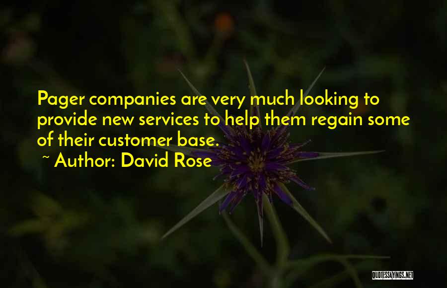 Best Customer Services Quotes By David Rose