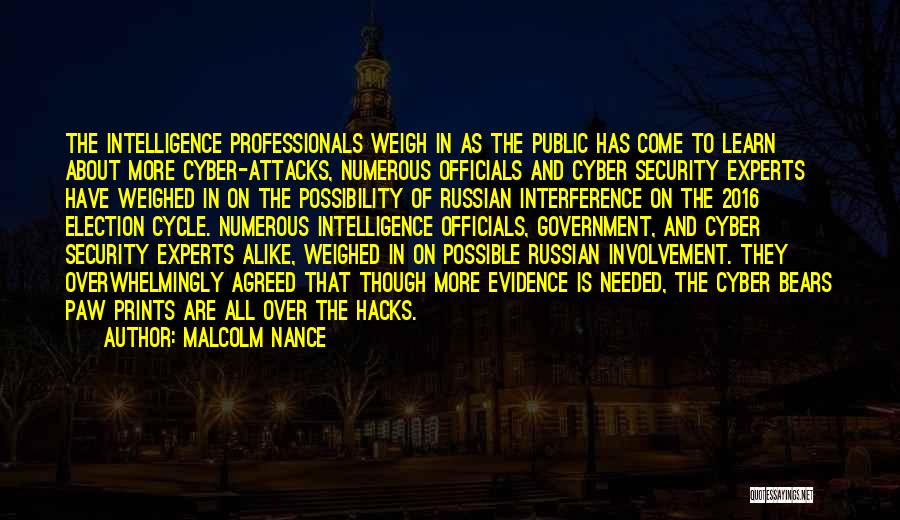 Best Cyber Security Quotes By Malcolm Nance