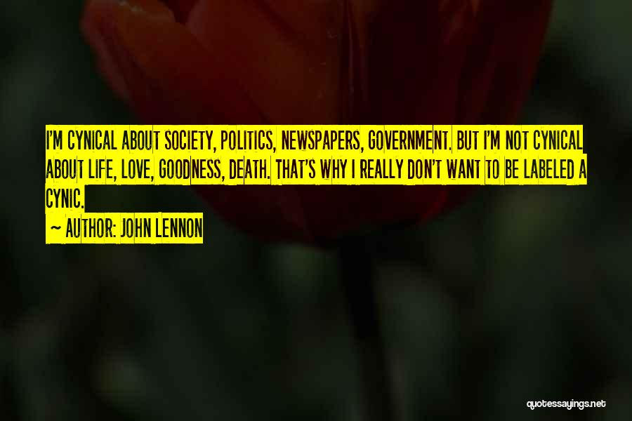 Best Cynic Quotes By John Lennon