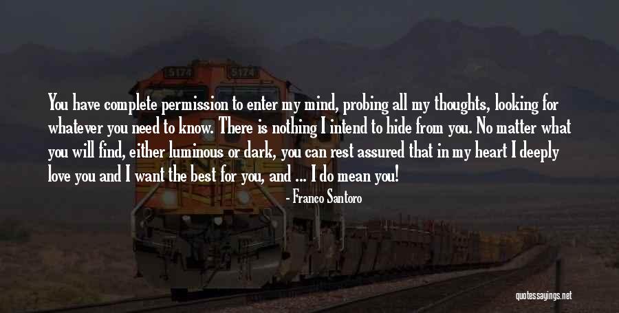 Best Dark Love Quotes By Franco Santoro Best Dark Love Quotes By Franco Santoro