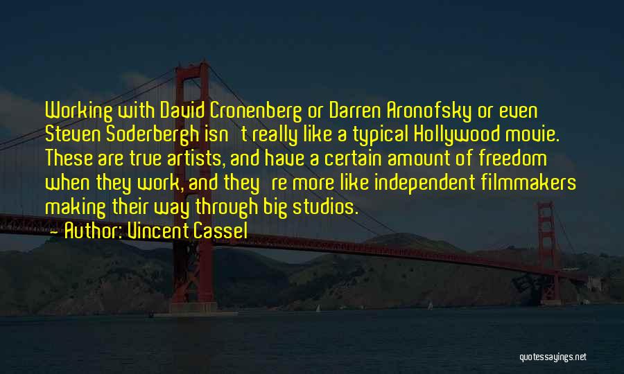 Best Darren Aronofsky Quotes By Vincent Cassel