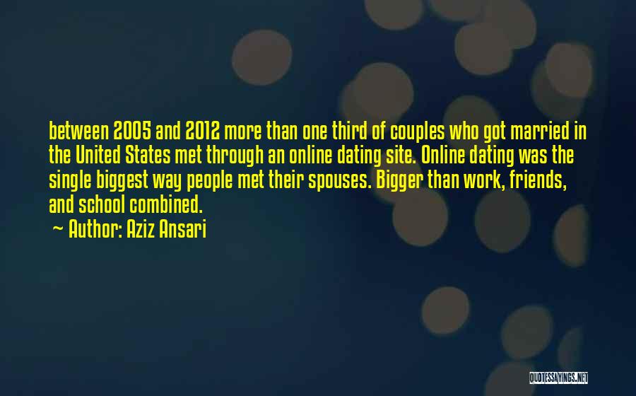 Best Dating Site Quotes By Aziz Ansari