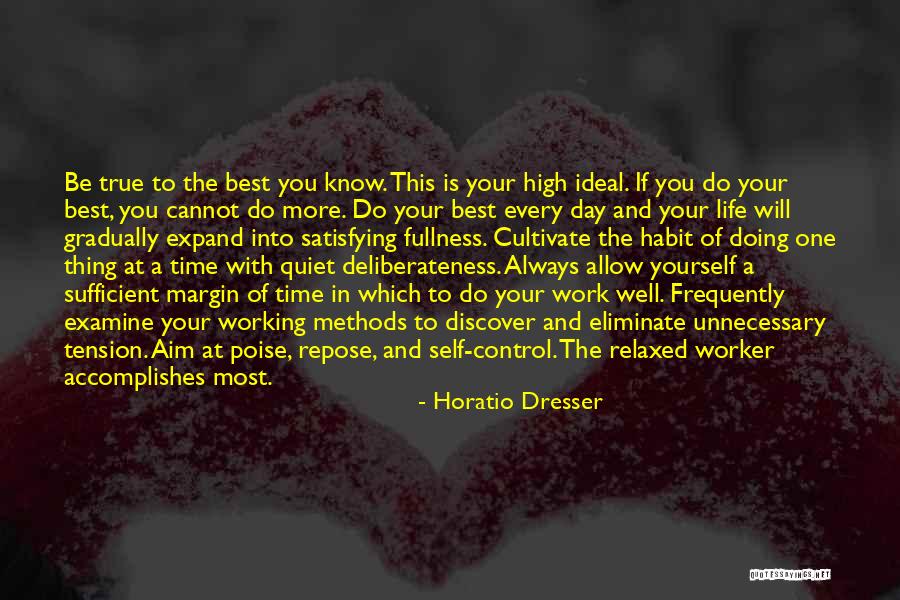 Best Day At Work Quotes By Horatio Dresser