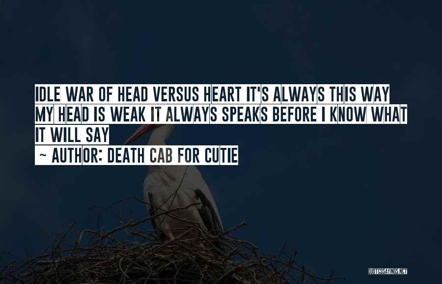 Best Death Cab Quotes By Death Cab For Cutie