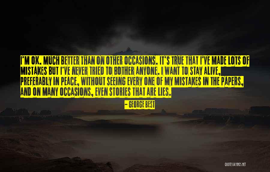 Best Deceit Quotes By George Best