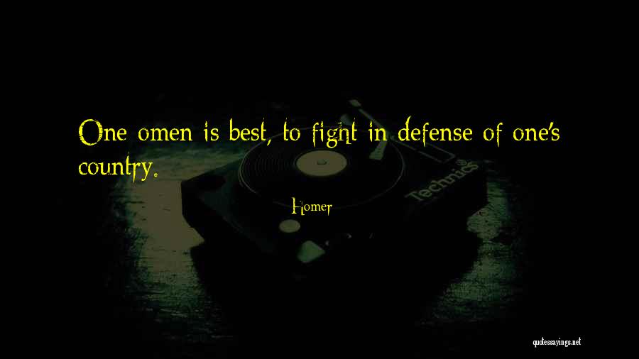 Best Defense Quotes By Homer