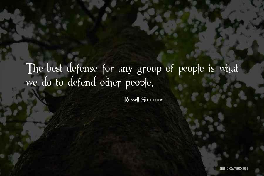 Best Defense Quotes By Russell Simmons