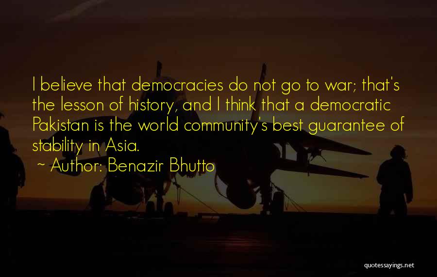 Best Democratic Quotes By Benazir Bhutto